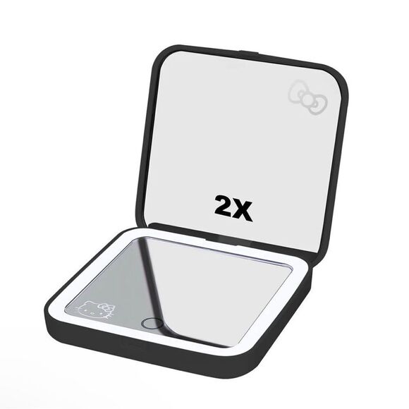 Hello Kitty® Trifold LED Tri-Tone Mirror+ Compact Mirror Bundle Set - Picture 8 of 8